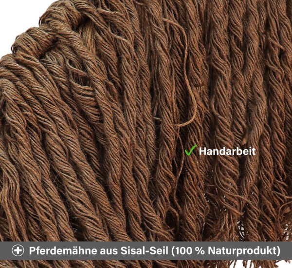 Mähne für Holzpferd aus 100% Natur Sisal Mähne für Holzpferd aus 100% Natur Sisal