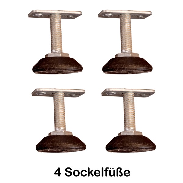 Lieferumfang - 4 Sockelfüße