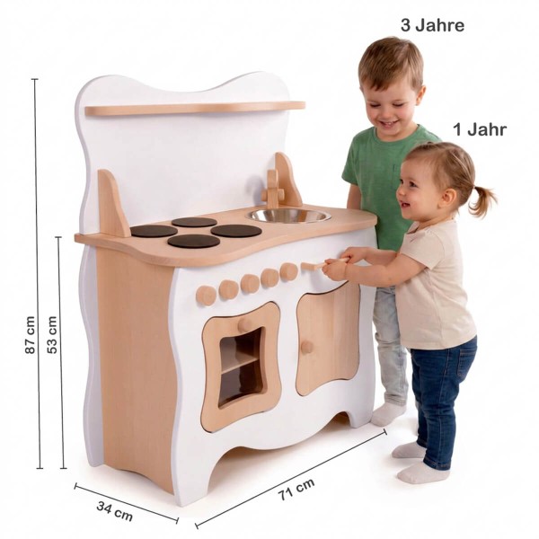 Spielküche weiß Größe Vergleich Kinder