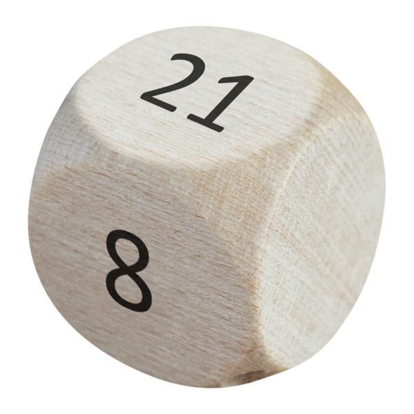 Holzwürfel mit Zahlen für das Stabularasa Strategiespiel