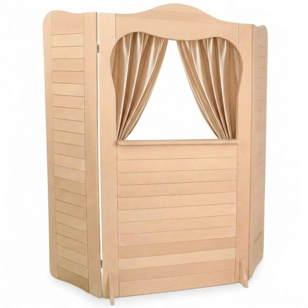 Handpuppentheater - Kasperle Vorhang rot optional bestellbar