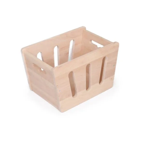 Wäschekorb aus Massivholz | Mini-Spielmobil | Holzkiste | Ordnungsbox