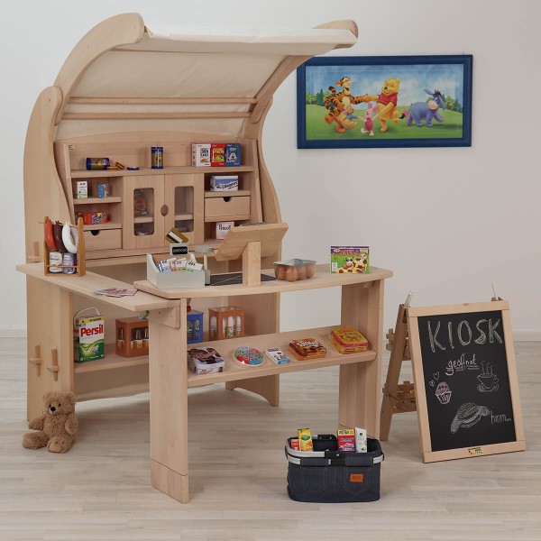 Waldorf Spielständer Kaufmannsladen Holz