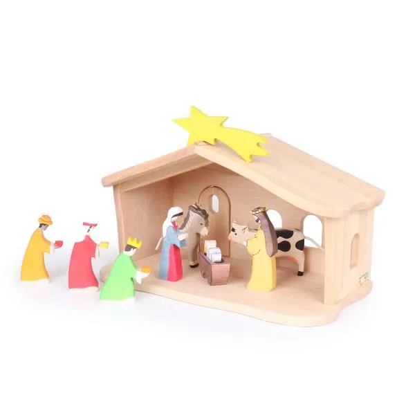 Krippenstall | Weihnachtskrippe | Holzkrippe Krippenstall | Weihnachtskrippe | Holzkrippe