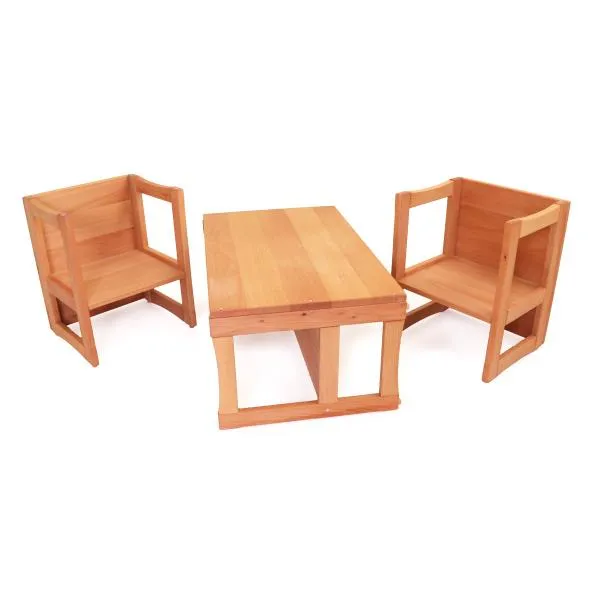 hochwertige Sitzgruppe - Kinder-Stapel-Bank | Wende- / Sitzmöbel | Kindergarten-Bank - solide und robust verarbeitet