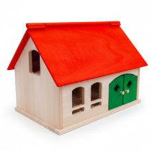 Kinder Bauernhof rot aus massiv Buche Vollholz