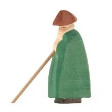 Stehender Schäfer-Stab-holztiger-ostheimer-10301 Weihnachtsgeschenk Holz öko Naturspielzeug pädagogisch wertvolles Spielzeug Montessori Waldorf Holztiger Ostheimer Spielbauernhof