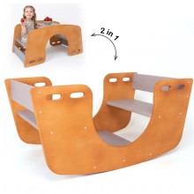 Holz Kinder Wippe als Schiffschaukel für Garten und Indoor Nutzung