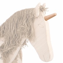 Einhorn für Holzpferd - glitzernd und abnehmbar