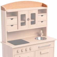 Aufsatz personalisierbar für Spielküche & Kaufladen - Holzleiste beschriften mit Lasergravur