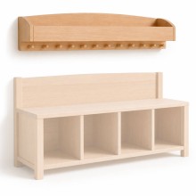 Kindergarten Garderobe für 4 Kinder mit 12 Haken