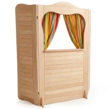 Handpuppentheater - Kasperle Vorhang bunt gestreift optional bestellbar