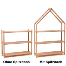 Breites Montessori Regal für Bücher und Spielzeug