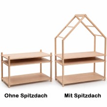 Montessori Spielregal beidseitig bespielbar