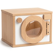 Waschmaschine Aufsatz weiß - In massiver Buche Vollholz