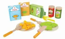 Kinder-Spielzeug-Pasta-Set – nicht ins Fast-Food-Restaurant sondern selbst kochen - für das Kochen in der Kinder-Spielküche - nützliches Spielküchenzubehör