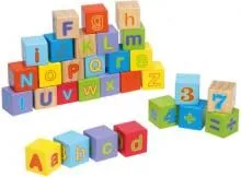 Lernspielzeug-Alphabet-Blöcke-Buntes ABC-Kleinkinder-Baby-Alphabet-30-teilig-80035