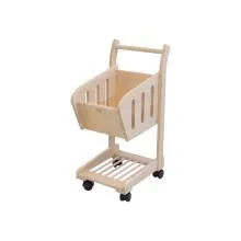 Kinder-Einkaufswagen | Spielzeug-Einkaufstrolley | Einkaufsroller | Holzeinkaufswagen | Einkaufswagen aus Holz