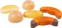Kinder-Natur-Spielzeug! Spielzeug-Lebensmittel! Kaufladen-Zubehör! Kleinkind-Spielzeug! Legler-Brote