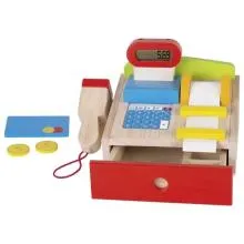 Kinder-holz-kasse-spielzeug-holzspielzeug - Bio-Babyspielzeug – Feinmotorik fördern – pädagogisches Spielzeug – Waldorf geeignet