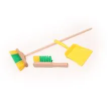 Kinderbesen - Kinder Handfeger mit Kinderkehrschaufel - Grün - Besen Set – Kinder-Küchenzubehör – Lernspielzeug