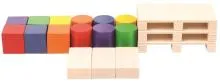 Formen-Stapelspiel – Farben lernen - öko Naturspielzeug pädagogisch wertvolles Spielzeug Montessori Waldorf