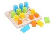 Formen-Steckspiel – Farben lernen - öko Naturspielzeug pädagogisch wertvolles Spielzeug Montessori Waldorf