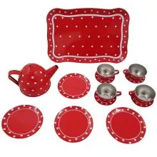 Kinder-Picknickset– Kaffeetafel decken mit Tassen und Untertassen – passt in jede Kinderküche