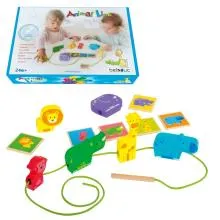 Lernspielzeug fuer Kleinkinder -Faedelspiel-Safari
