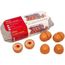 Holzeier Memory | 10 Eier im Karton | Spielzeug-Lebensmittel | Kaufladenzubehör TA 0520.2