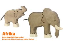 Elefanten | Afrika 1 Tier-Paket | Arche Spielfiguren | Holztiger