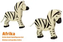 Zebra | Afrika 4 Tier-Paket | Arche Spielfiguren | Holztiger