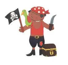 laubsaegevorlage pirat zum aussaegen