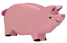 Holzspielzeug Eber Holztiger 80.064 Tier Kinder-Bauernhof Schweinestall