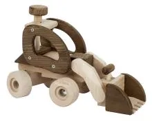 ökologisch Holzfahrzeug Radlader ökologisches Holz-Spielzeug – Bio-Holzspielzeug – Naturholz-Spielzeug