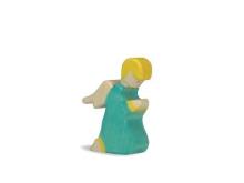 Holztiger Engel grün Krippenfigur Weihnachtsgeschenk Holz öko Naturspielzeug pädagogisch wertvolles Spielzeug Montessori Waldorf Holztiger Ostheimer Spielbauernhof
