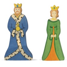 König-Königin Ritterfiguren für Burg - Set