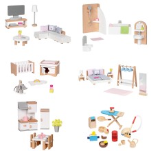 Puppenhausmöbel Set für 6 Zimmer