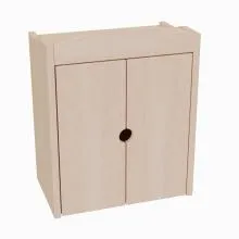 hochwertiger Puppenschrank Puppenkleiderschrank Holz- Holzspielzeug-Puppenmöbel-Kleiderschrank für Puppen-massive Ausführung