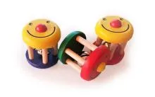 Smile-Bio-Babyspielzeug – Feinmotorik fördern – pädagogisches Spielzeug – Waldorf geeignet – Kugelbahn Klopfspiel Pintoy Klopfkugelbahn