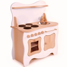 Spielküche ab 1 Jahr weiß Schneewittchen Edition Holzspielzeug