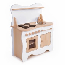 Kinderküche Schneewittchen weiß - Aus massivem Buche Vollholz