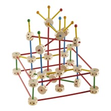 SteckART Set 1 Holzbaukasten mit langen Stäben in Sternform