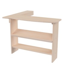 Modell 2022 Theke FELIX für Spielständer und Spielküche | Kinder Spieltheke Erweiterung aus Buche Massivholz Natur