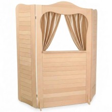 Handpuppentheater - Kasperle Vorhang rot optional bestellbar